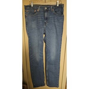 Levi Strauss Co 511 Mens Jeans W34 L34 Blue Denim Slim Fit Classic Style